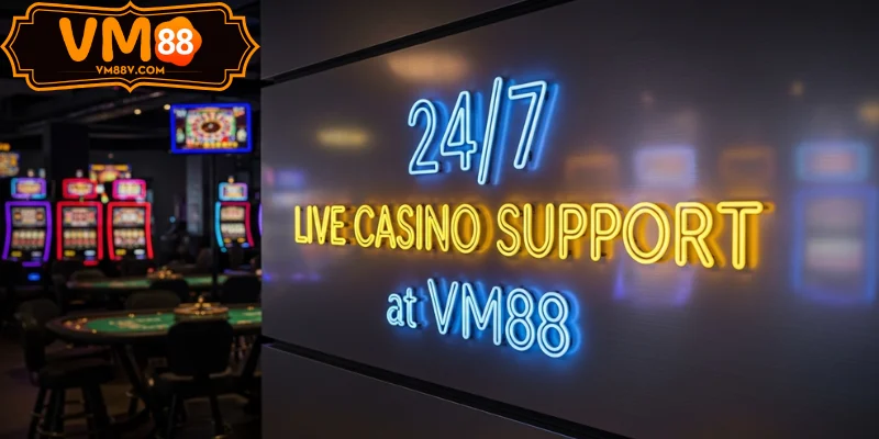 Hỗ trợ 24/7 Live Casino VM88 
