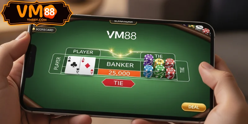 Baccarat Online - Chơi Bài Cào 3 Lá Dễ Thắng Tại VM88 Hỗ trợ chơi baccarat online VM88