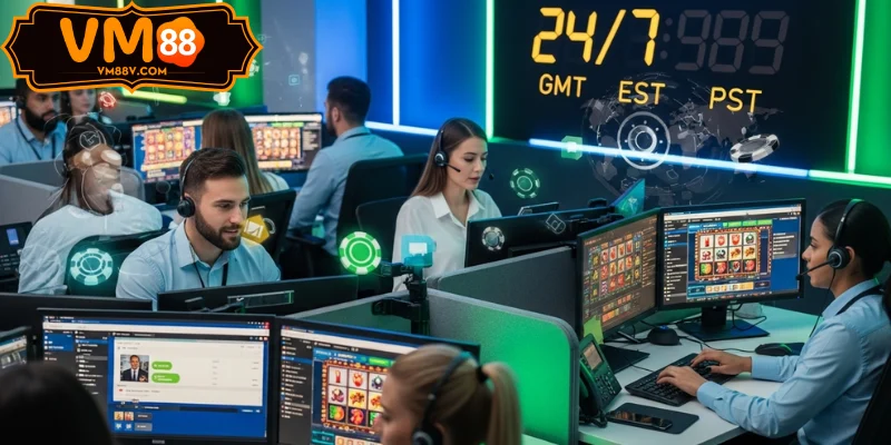 Hỗ trợ 24/7 nổ hũ VM88