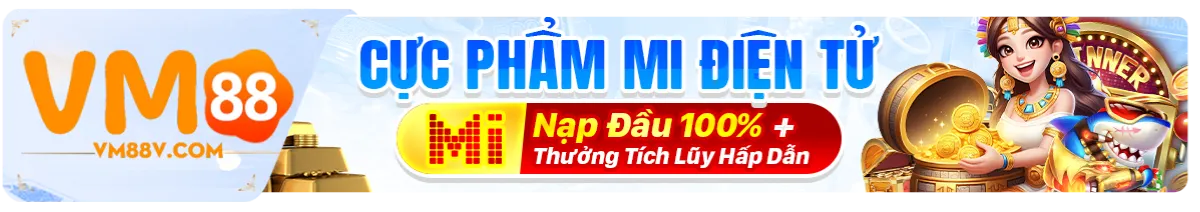 VM88 nạp lần đầu tặng ngay 100% giá trị nạp